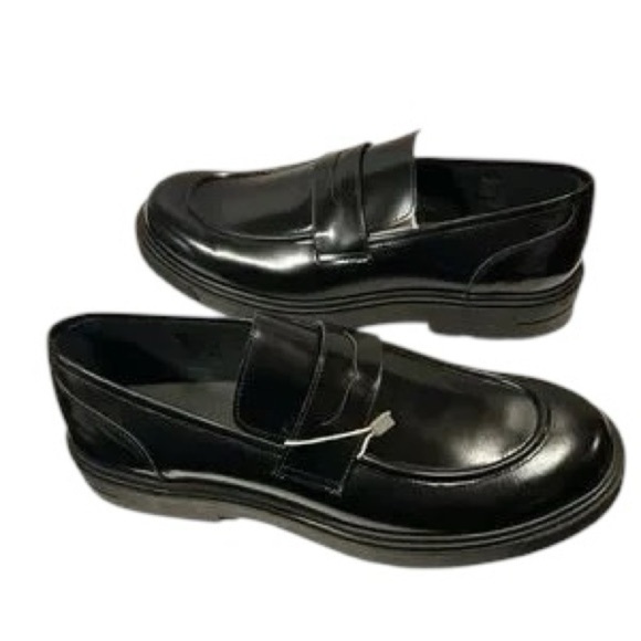 8 by YOOX Men’s Polished Leather Penny Loafers NWT